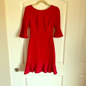 SZ00, RED WHBM Sheath Dress